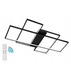 Lampa wisząca PLAFON LED RING 99 cm czarna