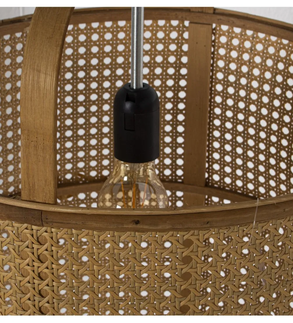 Lampa wisząca RATATAD 43 cm rattan