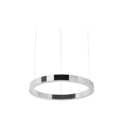 Lampa Wisząca RING 40 Cm Srebrna