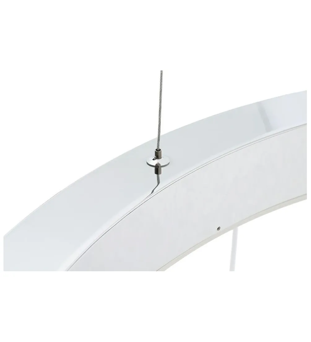 Lampa wisząca RING 60 cm srebrna