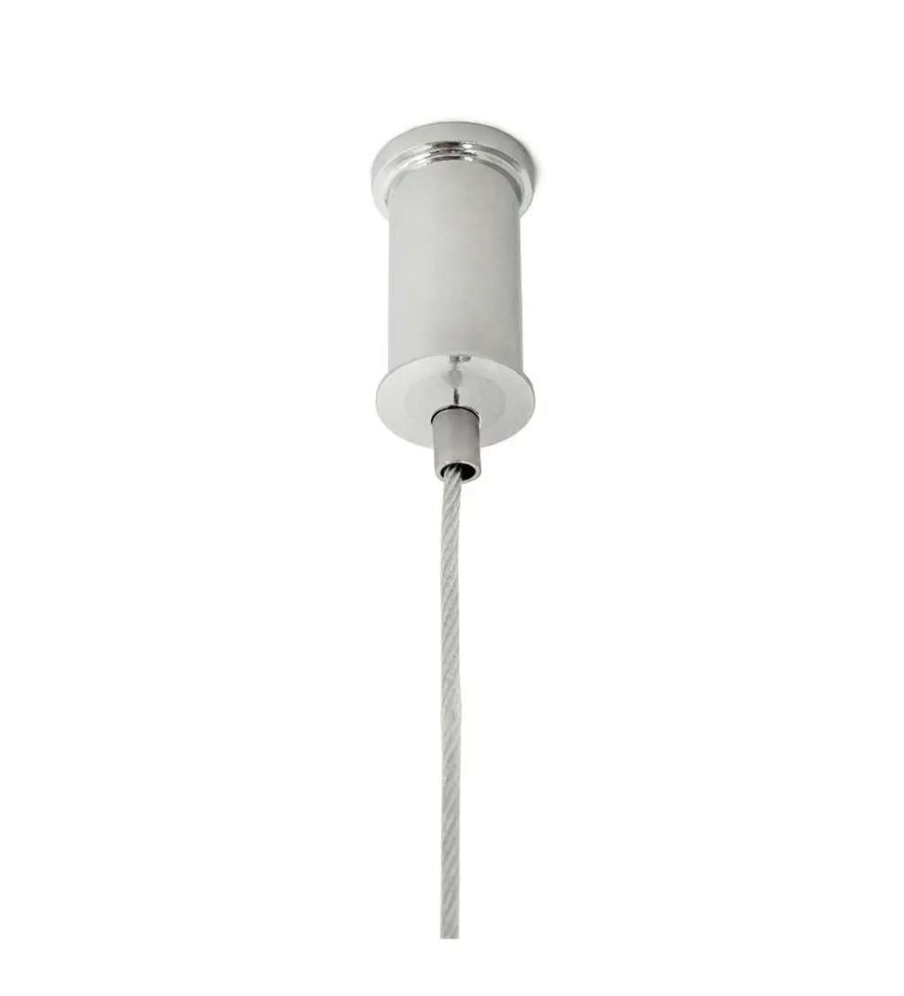 Lampa wisząca RING 60 cm srebrna