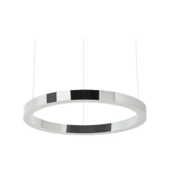 Lampa wisząca RING 60 cm srebrna