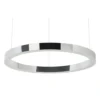 Lampa wisząca RING 80 cm srebrna