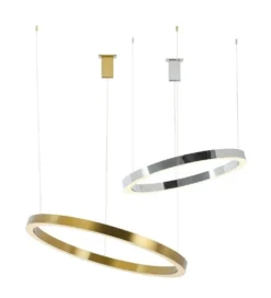 Lampa wisząca RING 100 cm złota