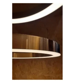 Lampa wisząca RING 60 cm złota