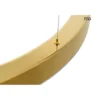 Lampa Wisząca RING LUXURY 50 Cm Złota