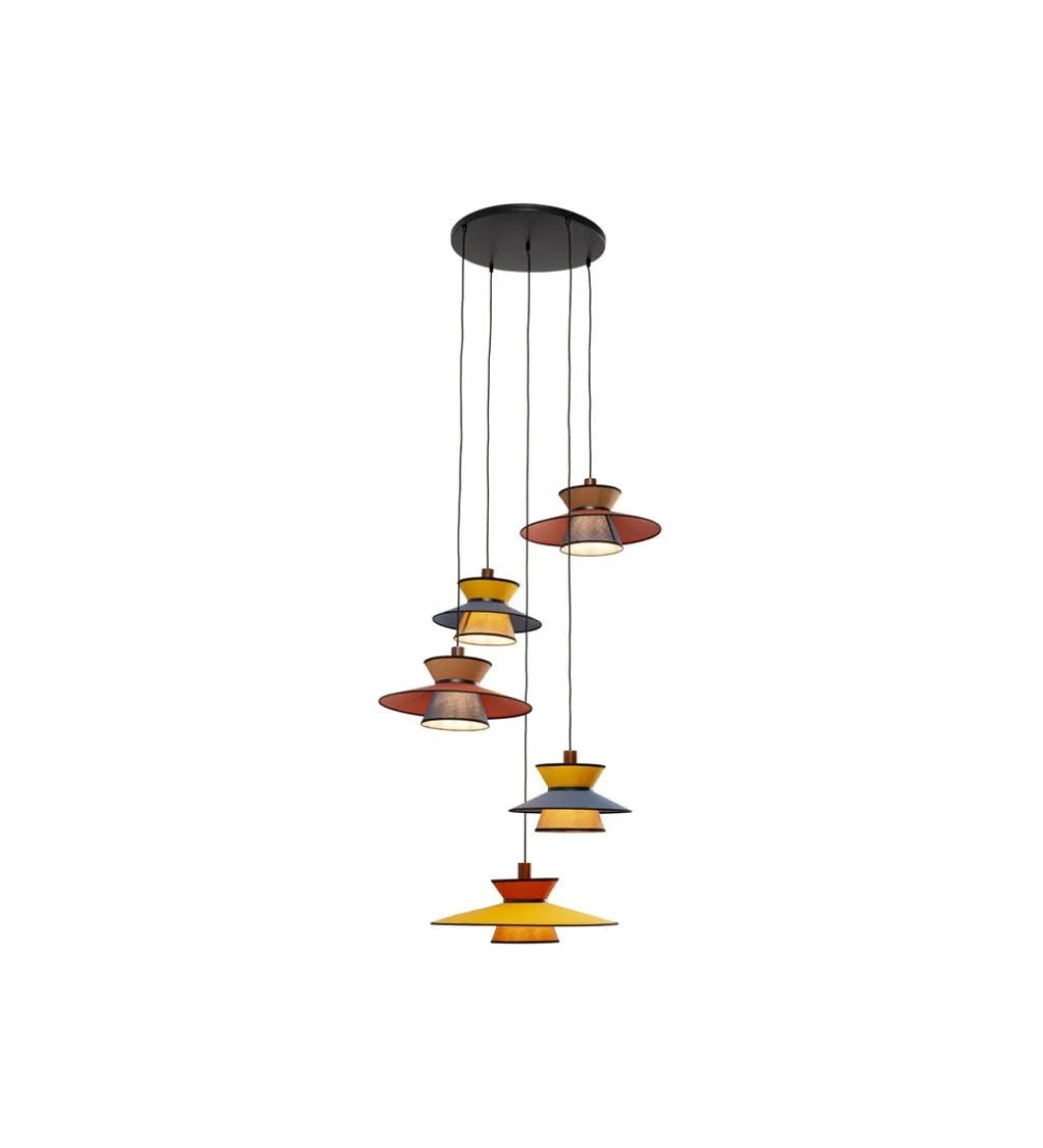 Lampa wisząca RIVA 87 cm wielokolorwy