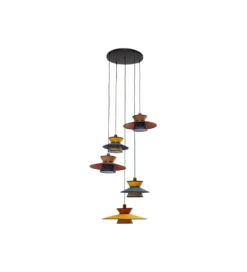 Lampa wisząca RIVA 87 cm wielokolorwy