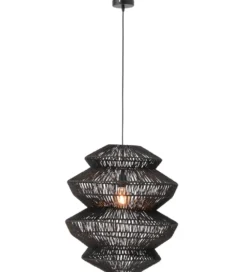 Lampa wisząca ROPEAN 57 cm czarna