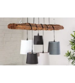 Lampa wisząca Saint-Louis 115 cm drewno driftowe