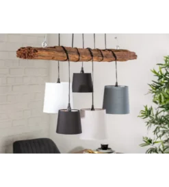 Lampa wisząca Saint-Louis 115 cm drewno driftowe