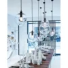 Lampa wisząca SANDRA 40 cm trasnparentny