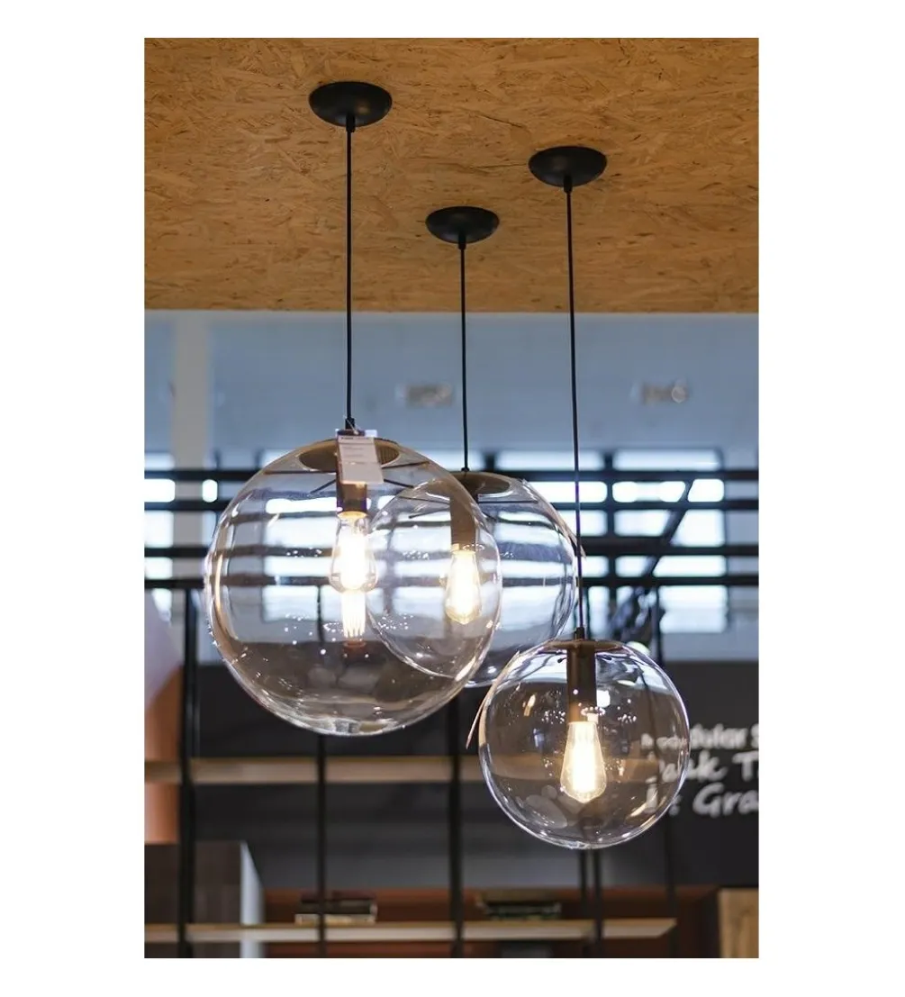 Lampa wisząca SANDRA 40 cm trasnparentny