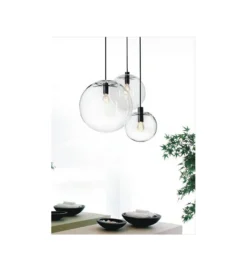 Lampa wisząca SANDRA 40 cm trasnparentny
