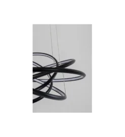 Lampa wisząca SATURN 72 cm czarna
