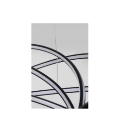 Lampa wisząca SATURN 72 cm czarna