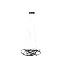 Lampa wisząca SATURN 72 cm czarna