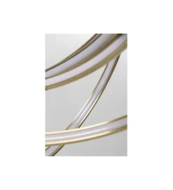 Lampa wisząca SATURN LED 75 cm złota