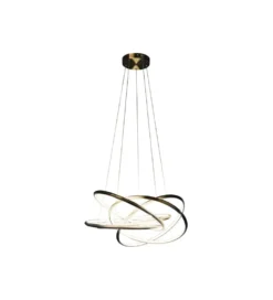 Lampa wisząca SATURN LED 75 cm złota