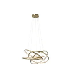 Lampa wisząca SATURN LED 75 cm złota