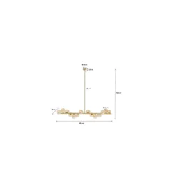 Lampa wisząca Scala Balls Brass 150 cm złota