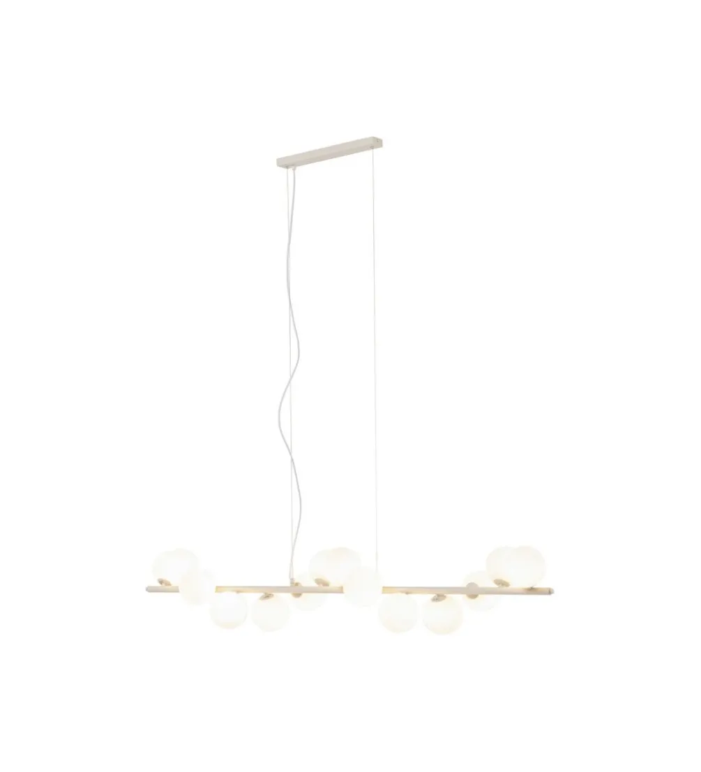 Lampa wisząca SCALA BALLS MILKY 150 cm beżowa