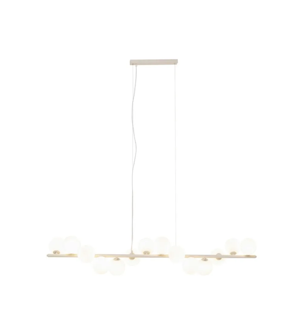 Lampa wisząca SCALA BALLS MILKY 150 cm beżowa