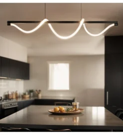 Lampa wisząca SERPENTE 120 cm czarna