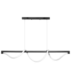 Lampa wisząca SERPENTE 120 cm czarna