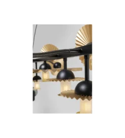 Lampa wisząca Soles 140 cm złota