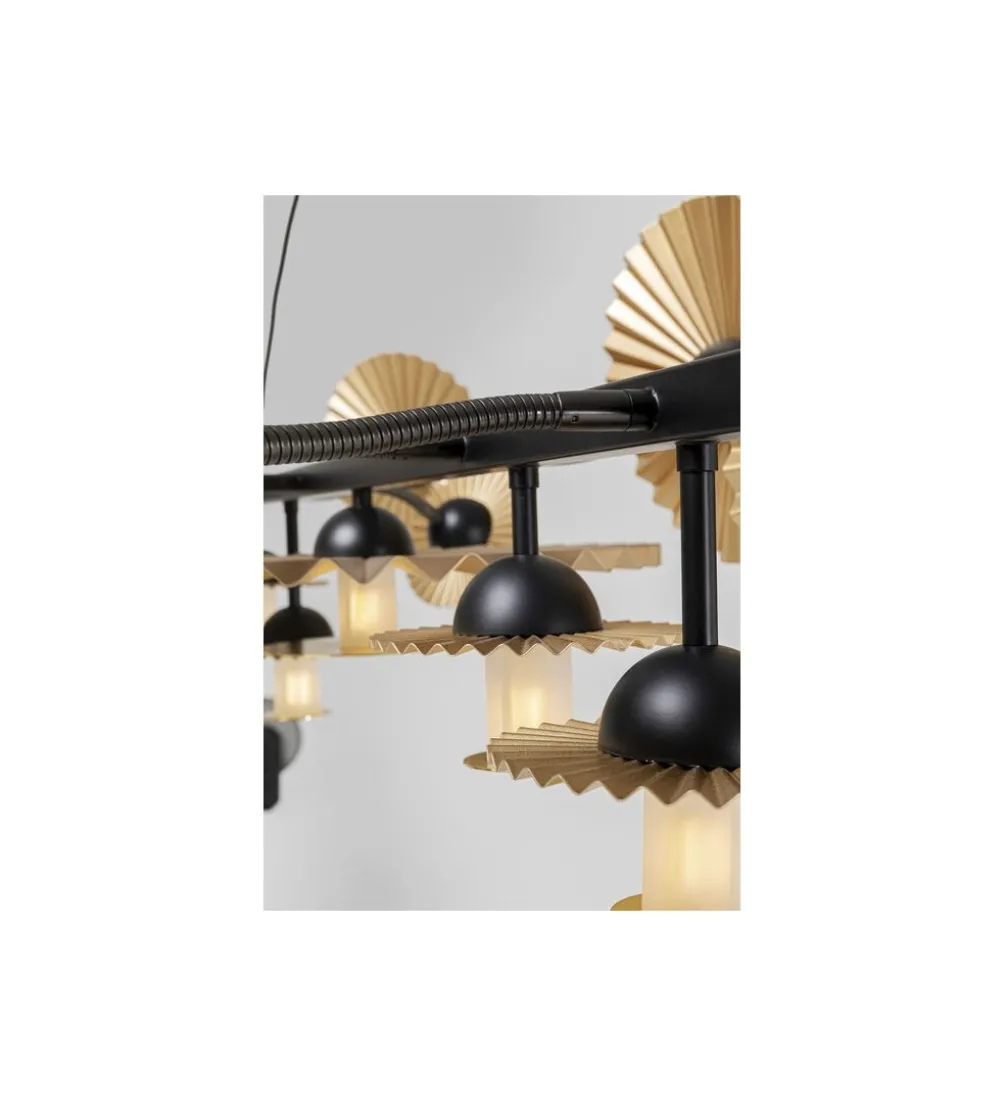 Lampa wisząca Soles 140 cm złota