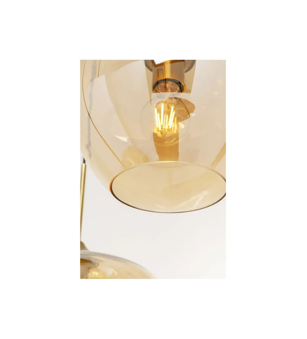Lampa wisząca SPHERE AMBER 45 cm złota