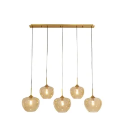 Lampa wisząca SPHERE FIVE 160 cm złota