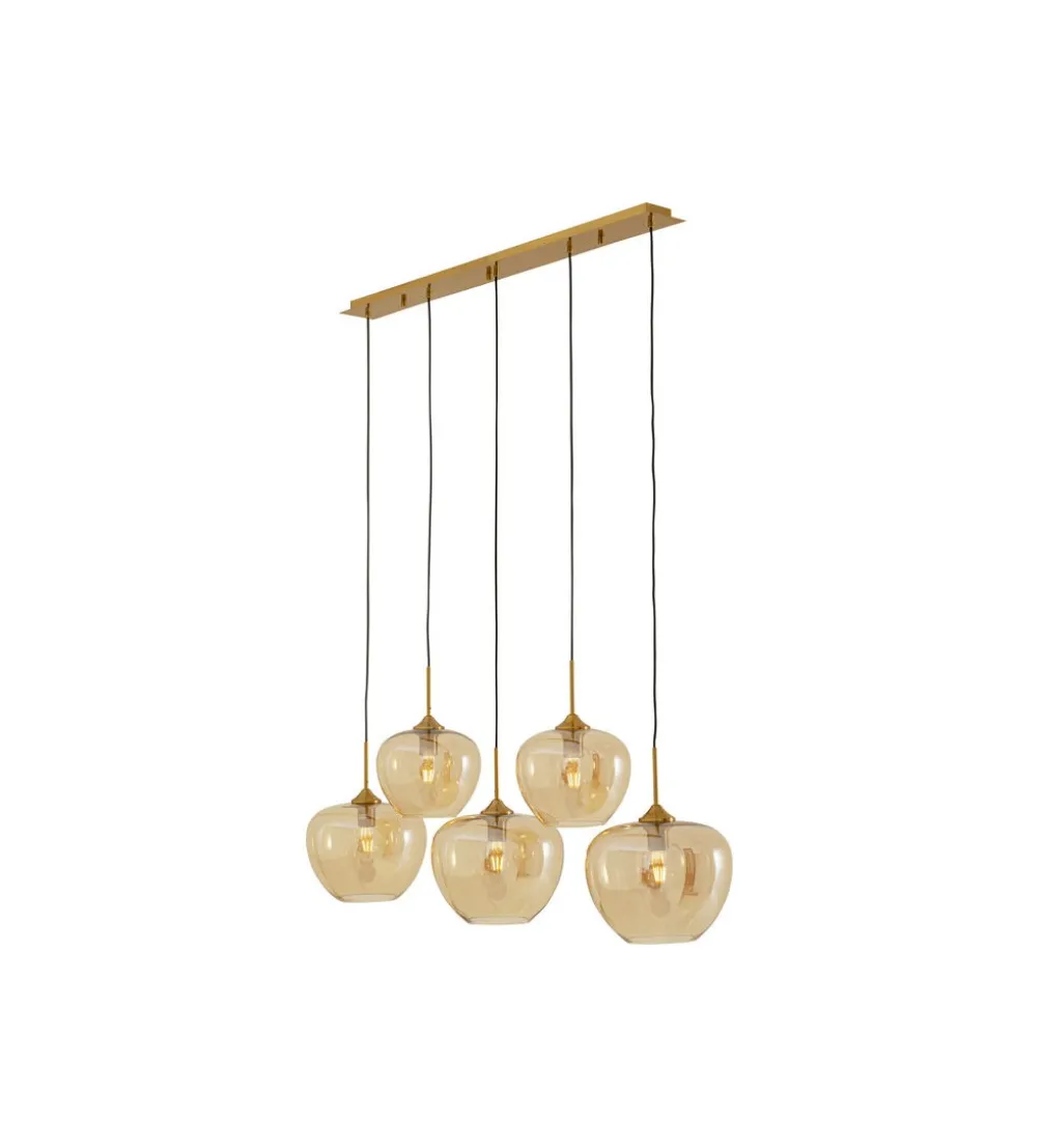 Lampa wisząca SPHERE FIVE 160 cm złota