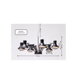 Lampa wisząca Spider Multi czarna