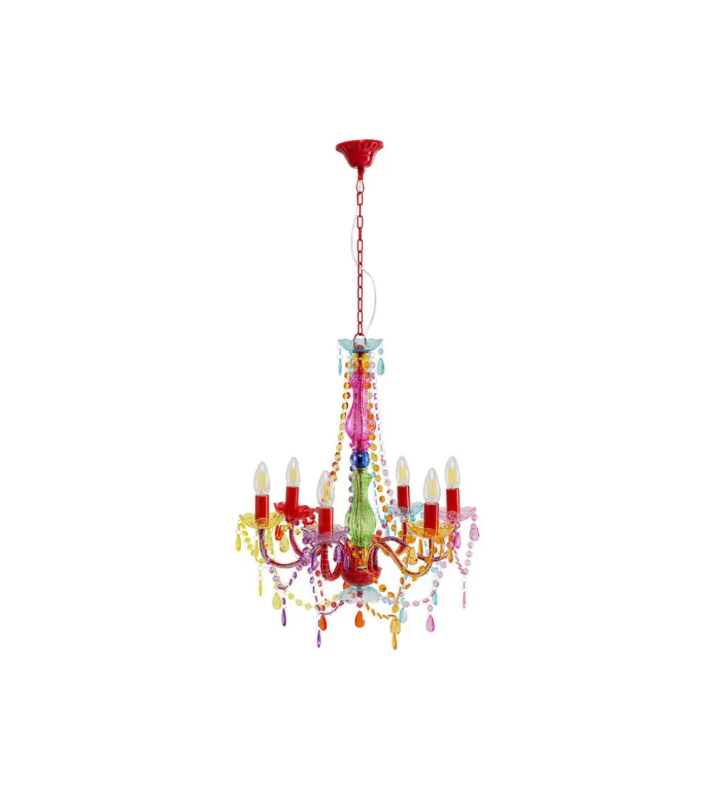Lampa wisząca STARLIGHT 69 cm tęczowa