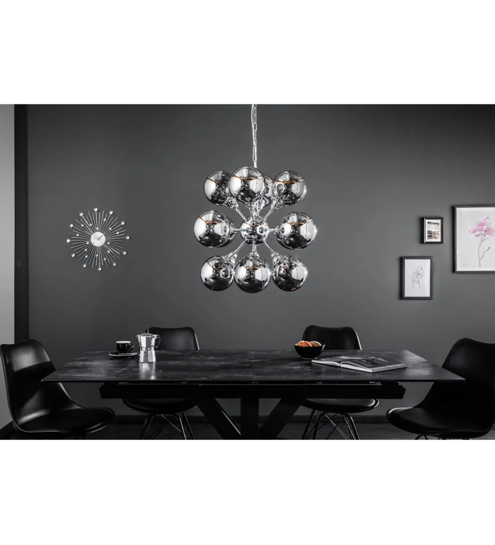 Lampa wisząca STARS 72 cm srebrna