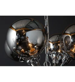Lampa wisząca STARS 72 cm srebrna