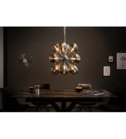 Lampa wisząca STARS 72 cm srebrna