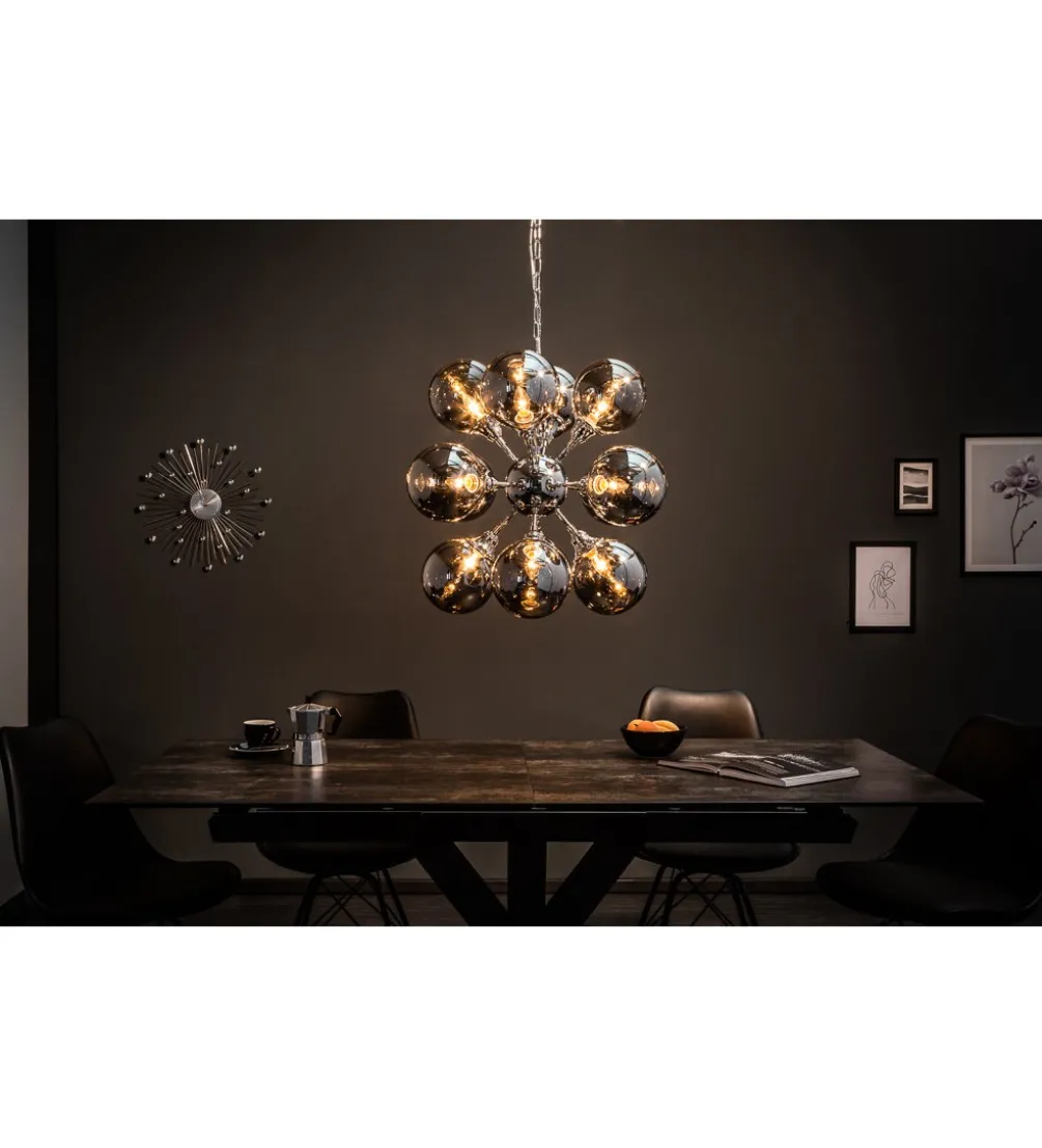 Lampa wisząca STARS 72 cm srebrna
