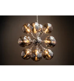 Lampa wisząca STARS 72 cm srebrna