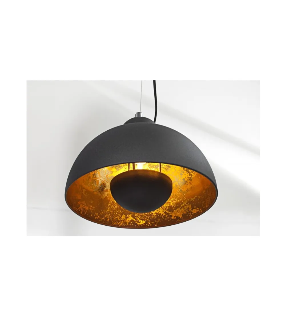 Lampa wisząca Studio 3 czarne złoto
