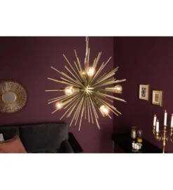Lampa wisząca Sunlight 50 cm mosiężna