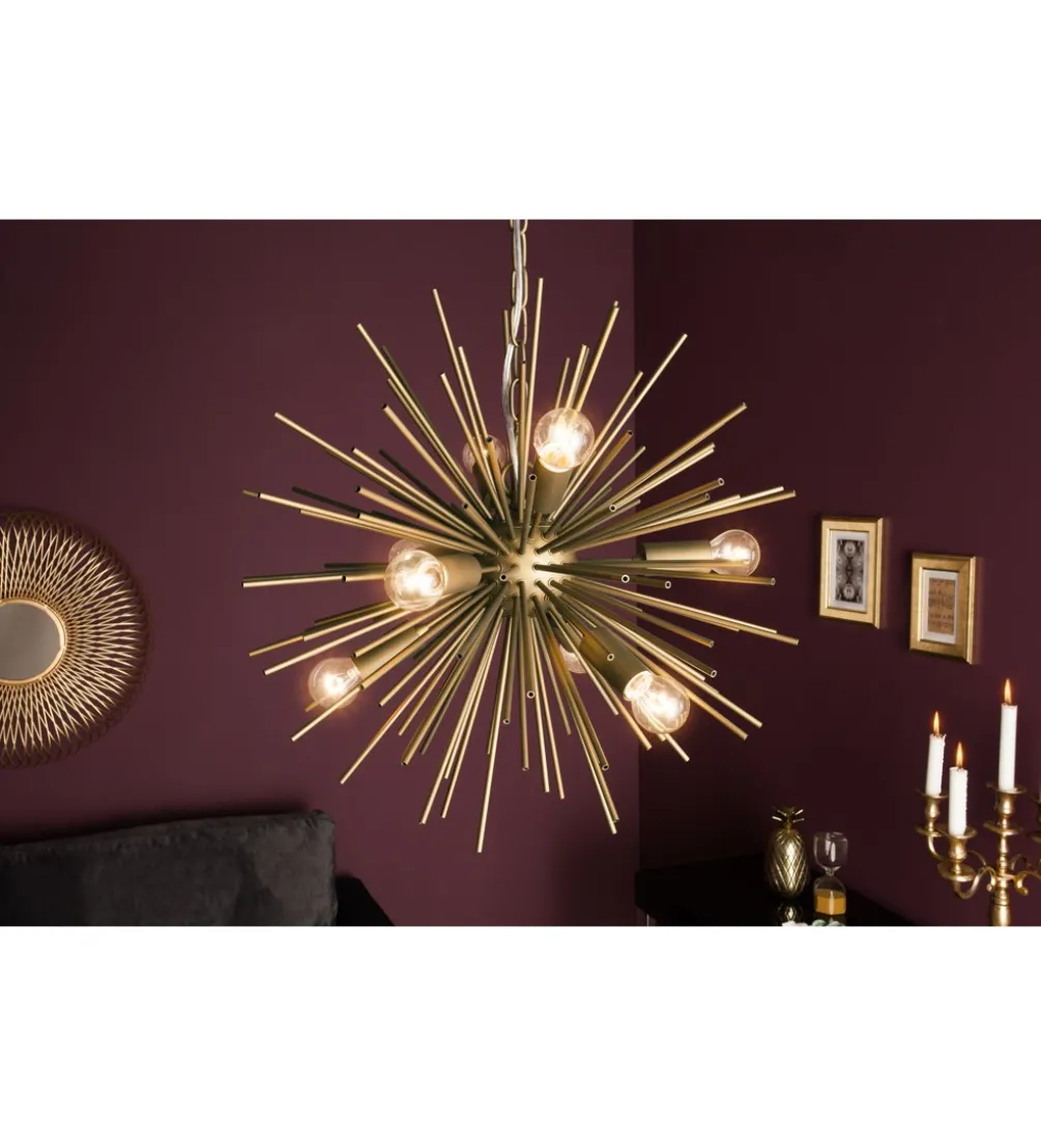 Lampa wisząca Sunlight 50 cm mosiężna