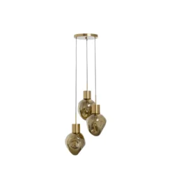 Lampa wisząca SUPERNOVA AMBER TRE 45 cm złota