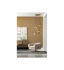 Lampa wisząca SUPERNOVA AMBER CINQUE 50 cm