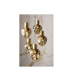 Lampa wisząca SUPERNOVA AMBER CINQUE 50 cm