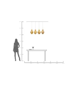 Lampa wisząca SUPERNOVA AMBER 110 cm