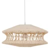 Lampa wisząca TECHO 52 cm ratan kremowa
