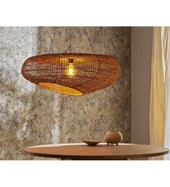 Lampa wisząca TECHO 80 cm rattan